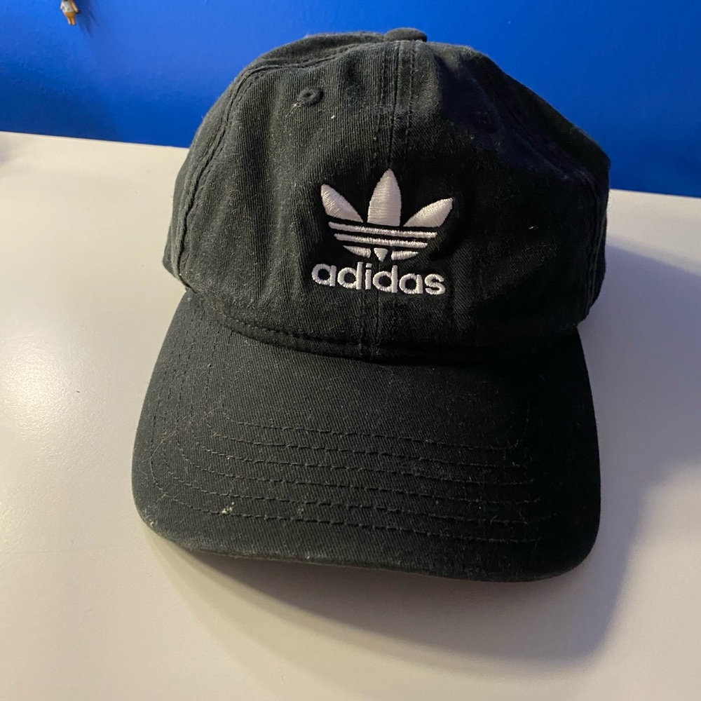 Black Adidas Originals Trefoil Dad Hat